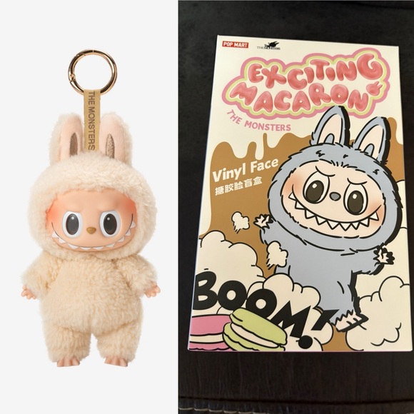 Authentic Unopened Labubu Soymilk - The Monsters Exciting Macaron (MAC) Pop Mart - Picture 1 of 10